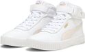 PUMA Carina 2.0 Mid Dames Sneakers - Wit/Roze/Goud