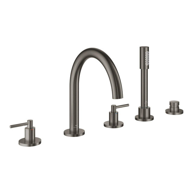 Grohe Grohe Atrio 5-gats badrandcombinatiehard graphite geborsteld 29407AL0