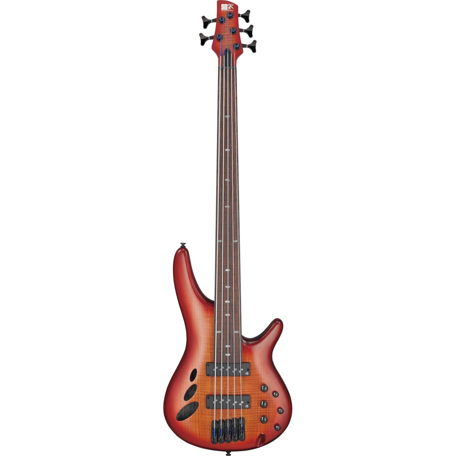 Ibanez SRD905F Bass Workshop 5-String Fretless Electric Bass Guitar - Brown Topaz Burst Low Gloss