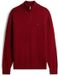 Tommy Hilfiger Pull en maille Homme Coton/Cachemire XS Rouge sang