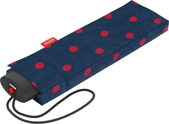 Reisenthel Umbrella Pocket Mini - Mixed Dots Red - ø 97 cm - Opvouwbare Paraplu