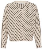 b.young BYRUNI SWEAT 2 V-hals sweater met lange mouwen voor dames - Port Royale Mix - Maat L