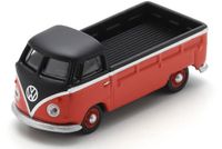 Schuco VW T1 Pickup, rood & zwart