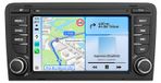 Audi autoradio 7 pouces Android avec 2+64 Go de mémoire, adapté pour A3 S3 RS3 8P (2003-2012), avec CarPlay sans fil, Android Auto, WiFi, navigation GPS, RDS, DSP et DAB+. Bluetooth