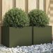 Maison Exclusive - Jardinière, 2 pièces, vert olive, 32x30x29 cm, acier