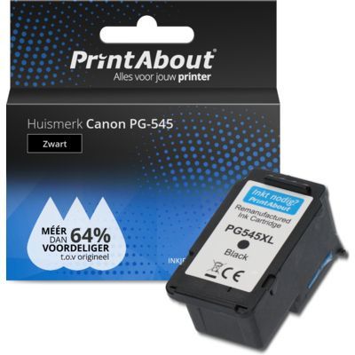 PrintAbout Huismerk PG-545 Zwart | Compatibel met Canon