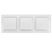 BES Interrupteur va-et-vient LED - Aigi Cika - Encastré - 3 pôles simple - Incl. cadre de finition - Blanc