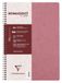 Clairefontaine 781456C Collectie Nomaddict (ex Age Bag) Schrift met Spiraalbinding Oudroze - A4 21x29,7 cm - 100 Pagina's Gelijnd met Kantlijn - Wit Papier 90 g - Omslag Glanskarton met Lederkorrel