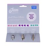 PME Jem Nozzles Set - Small Flowers Collection, 3 Pieces, Stainless Steel