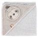 Fehn Baby Handdoek met Capuchon Grijs Katoen/Polyester 1 stuk(s)