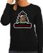 Bellatio Decorations Shoppartners Bv Dieren kersttrui Poes - Kat - zwart - voor dames - Foute katten kerstsweater - Kerst outfit - dieren liefhebber XXL