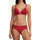 Chantelle Co Bra Tshirt Plunge Passion Red/aubergine Taille: B80