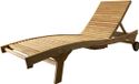 AVH-Collectie Rio ligbed 200x65xH40cm teak verstelbaar