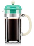 Bodum CAFFETTIERA French Press 1L Beige, Vert, Acier inoxydable, Transparent