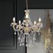 Naeve Leuchten Näve Cecilia kroonluchter, goud, ijzer/acryl, Ø 52 cm, 5-lamps