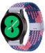 By Qubix - Braided nylon bandje - Blauw / roze - Geschikt voor Huawei Watch 5 - 42mm