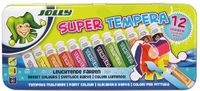 Jolly Verf set Super Tempera 7,5 ml 12 kleuren kinderverf