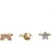 Rex London Bague scintillantes sur carte étoile enfant (x3)