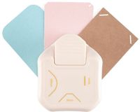Vaessen Creative 3-in-1 Hoekpons voor Fotohoekjes - 5 mm, 10 mm en 6 mm - Wit