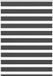 Zebra rolgordijn 115x150 cm stofbreedte 110,9 cm Noir