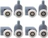OEM Allecto plus Douche Deur Rollers Twin Bottom Top Katrollen Wielen Runners Badkamer 8 stuks