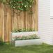 Maison Exclusive - Pot de plante de jardin argent, 100 x 60 x 45 cm, acier inoxydable