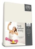 Bed-Fashion katoenen hoeslaken Creme - 90 x 210 cm - Beige
