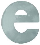 Alpertec 35150340K1 kleine letter roestvrij staal gesatineerd hoogte: 120 mm incl. schroeven en pluggen