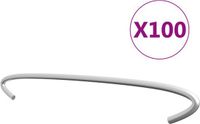 vidaXL Gabionhaken 100 st 40 cm gegalvaniseerd staal