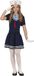 Fiestas Guirca Schip Ahoy Matroos - Meisje Jurk Kledingmaat 122 Polyester BlauwWit / Beige