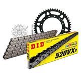 Kettingset DID Kettingset staal 520VX3 / 114 klinkslot voor Yamaha YZ F 250 cc Bj. 2005-2009