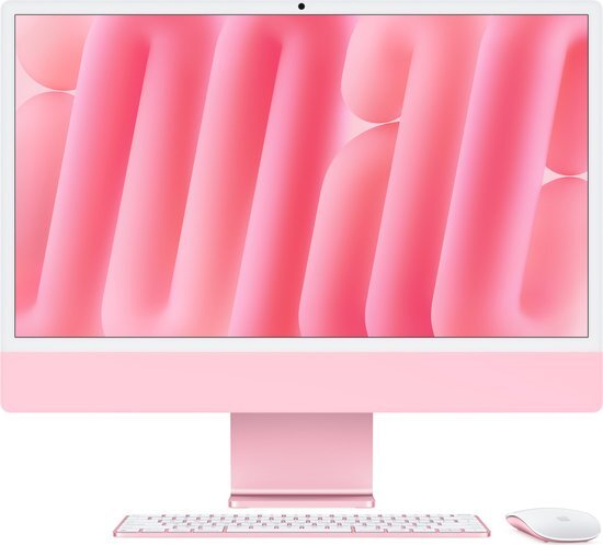 Apple iMac Apple M M4 59,7 cm (23.5") 4480 x 2520 Pixels Alles-in-één-pc 16 GB 256 GB SSD macOS Sequoia Wi-Fi 6E (802.11ax) Roze