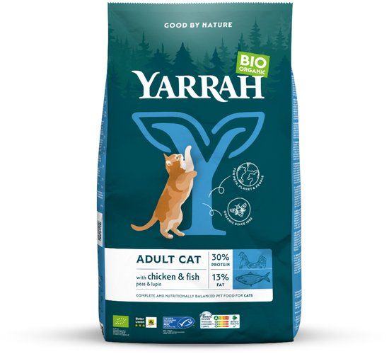 YARRAH Biologisch Kattenvoer Adult Vis 10 kg
