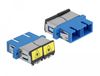 DeLOCK Glasvezeladapter SC/SC Blauw