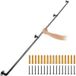 Rampe d'escalier murale 3,3 m main courante acier carbone garde-corps métal capacité de charge 200 kg/tube rambarde en 3 tubes 32 mm 4 supports muraux pour enfants personnes âgées intérieur extérieur
