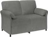 vidaXL 2-Zits Sofa Donkergrijs Fluweel 138 x 83 x 95 cm