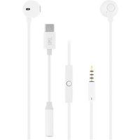 T'nB SWEET - In-ear hoofdtelefoons met micro - oordopje - met bekabeling - 3,5 mm-stekker, USB-C - wit