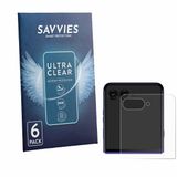 Savvies Screenprotector voor Motorola Razr 70 Ultra (Achterdisplay) - Folie Beschermfolie transparant 6 Stuks
