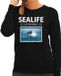 Bellatio Decorations Shoppartners Bv Dieren foto sweater Orka - zwart - dames - S