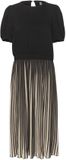 CULTURE Damesjurk Carly Kort Zwart Polyester Ronde Hals Korte Mouw L