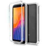 Cool siliconen beschermhoes voor Huawei Y5p (transparante voorkant + achterkant)