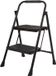 KOTARBAU® Huishoudtrap 2 Treden - Trapladder - Keukentrap - Gepoedercoat Staal - Inklapbare Trap - Opvouwbare Ladder - Stalen Huishoudladder - 46 cm - Antislip - Veiligheidsbeugel - Zwart