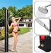 Merkloos Zonnedouche 40L zwart met paal