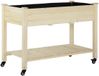 Stemily bac de culture - bac de potager - sur pieds - avec roues - bois de pin - 118cm x 55cm x 83cm