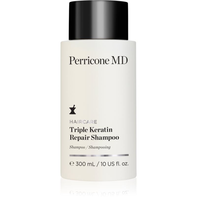 Perricone MD, Shampoo + Conditioner, Haircare Triple Keratin Repair Shampoo (Vloeibare shampoo, 300 ml)