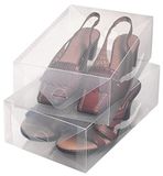 Ordinett Set van 2 schoenhouders L Top Class, polypropyleen, wit, medium