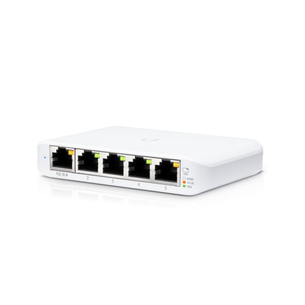 Ubiquiti UniFi USW Flex Mini - Managed Gigabit Ethernet Switch with PoE - White