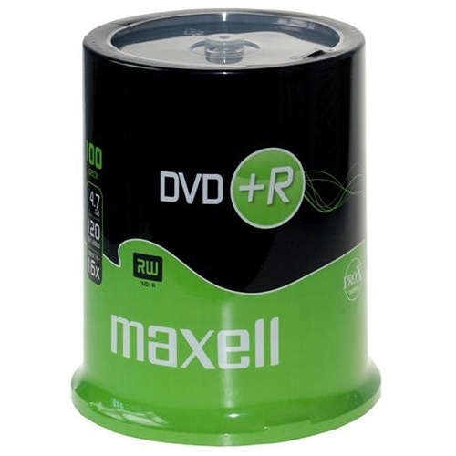 Maxell DVD+R 4,7GB 16X speed Spindle 100 stuks
