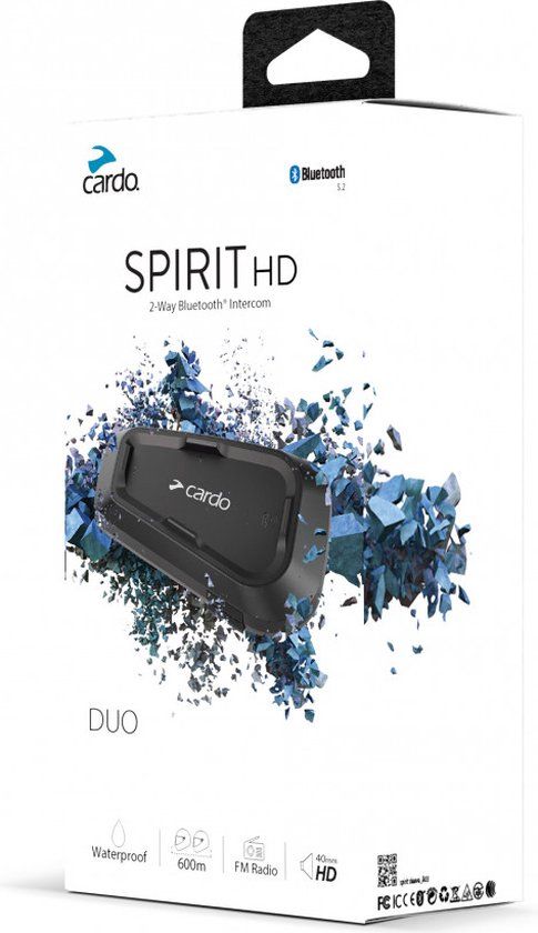Cardo Spirit HD Duo Bluetooth Communicatiesysteem
