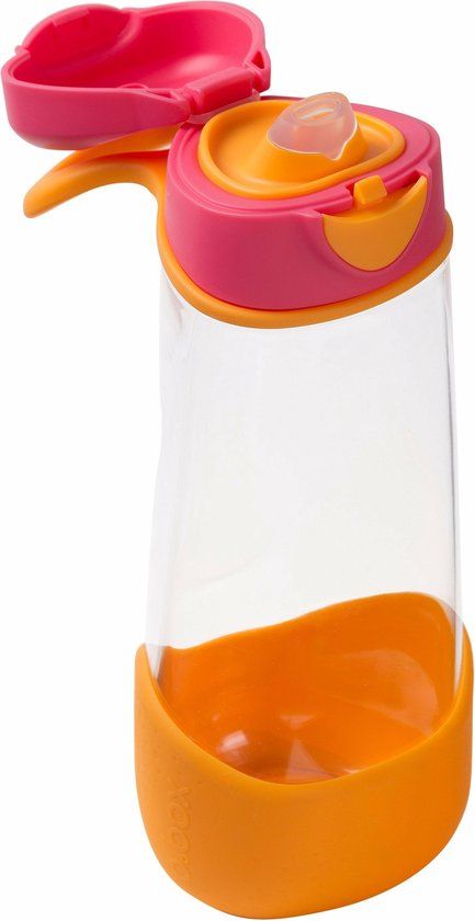 b.box Sportdrinkfles en Waterfles | Aardbeienshake | 600 ml